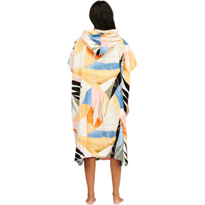 2021 Billabong Womens Hooded Towel Changing Robe / Poncho Z4BR40  - Heat Wave
